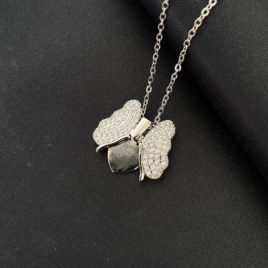 Butterfly Necklace Female Pendant Titanium Steel
